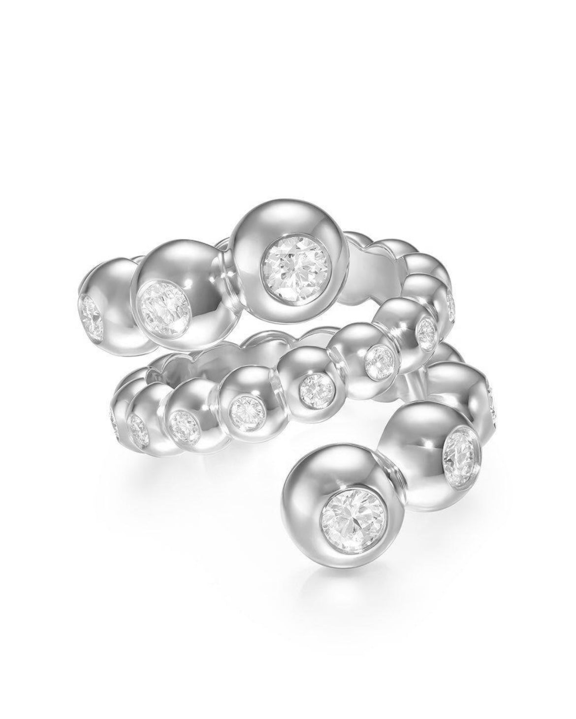 Prsten Silver Bubbles